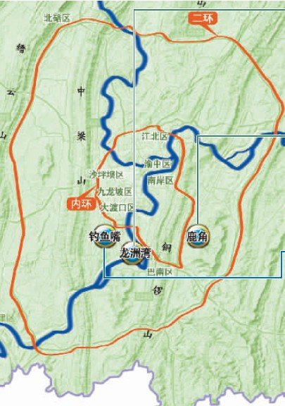 主城“二環時代”21大型聚居區規劃完成(圖)
