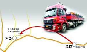 化工廢料從儀征運到六合偷偷倒