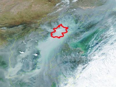 昨日13：05氣象衛星監測圖像。