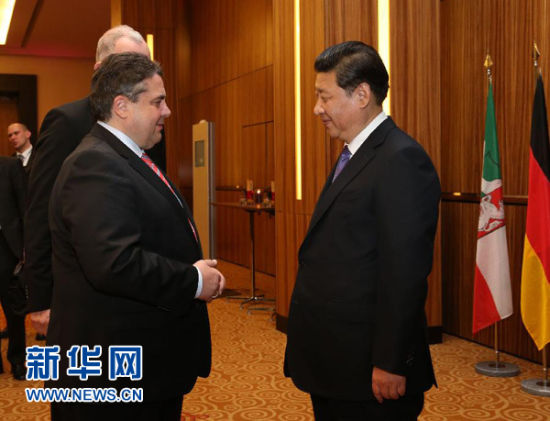 習近平會見德國副總理兼經濟和能源部長加布里爾